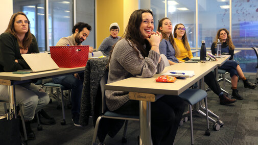 Lab meeting photo